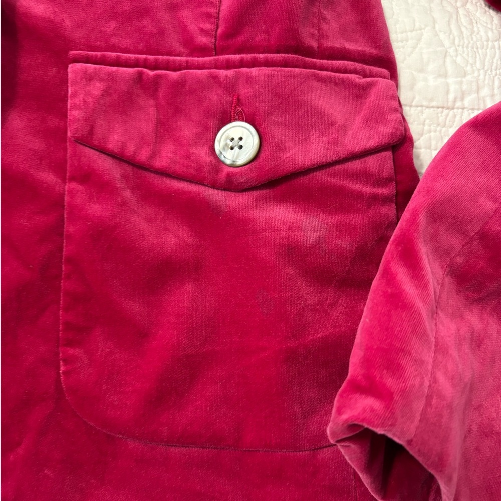 Eddie Bauer Fuchsia Velvet Blazer - Picture 4 of 8